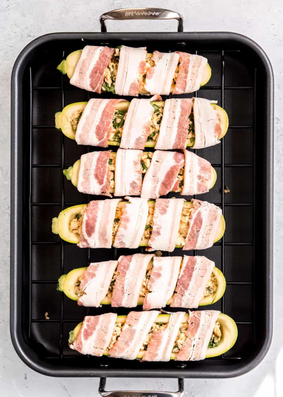 Bacon Wrapped Zucchini Boats The Best Keto Recipes