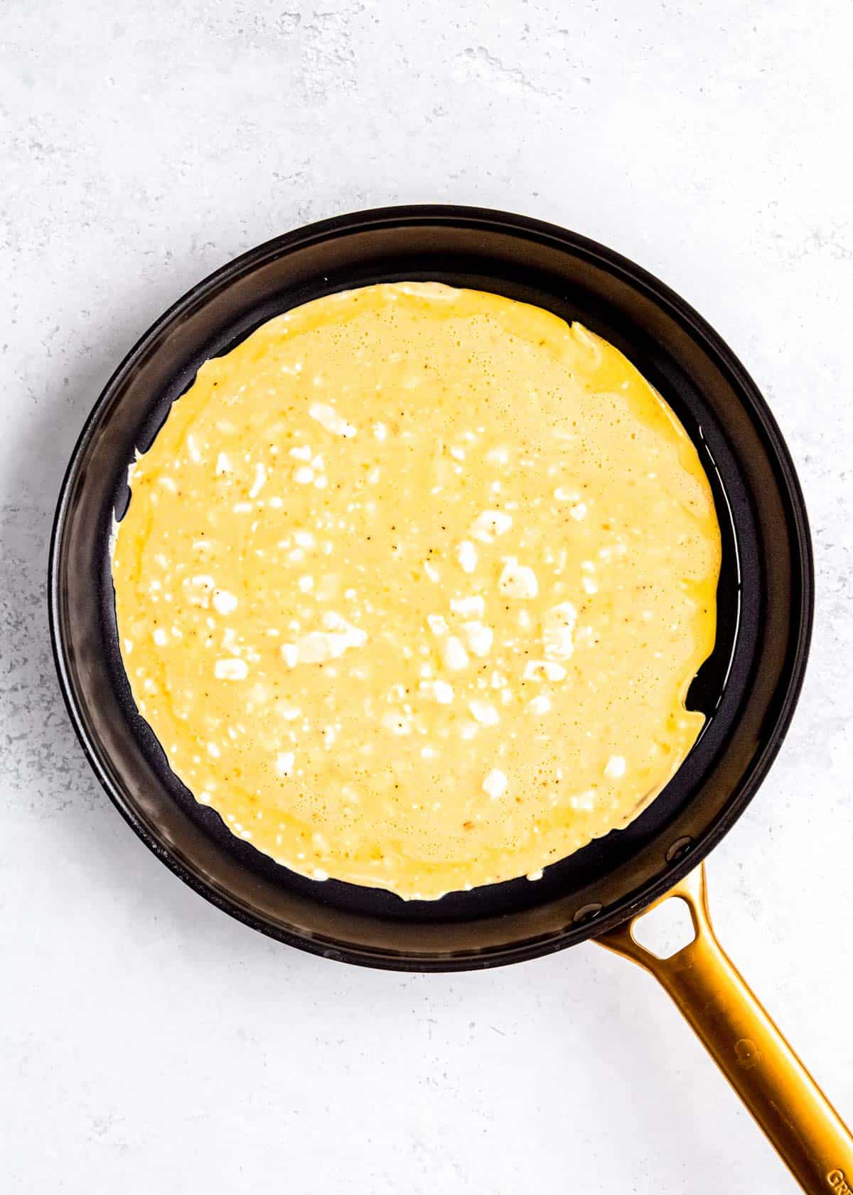 scrambled eggs in skillet