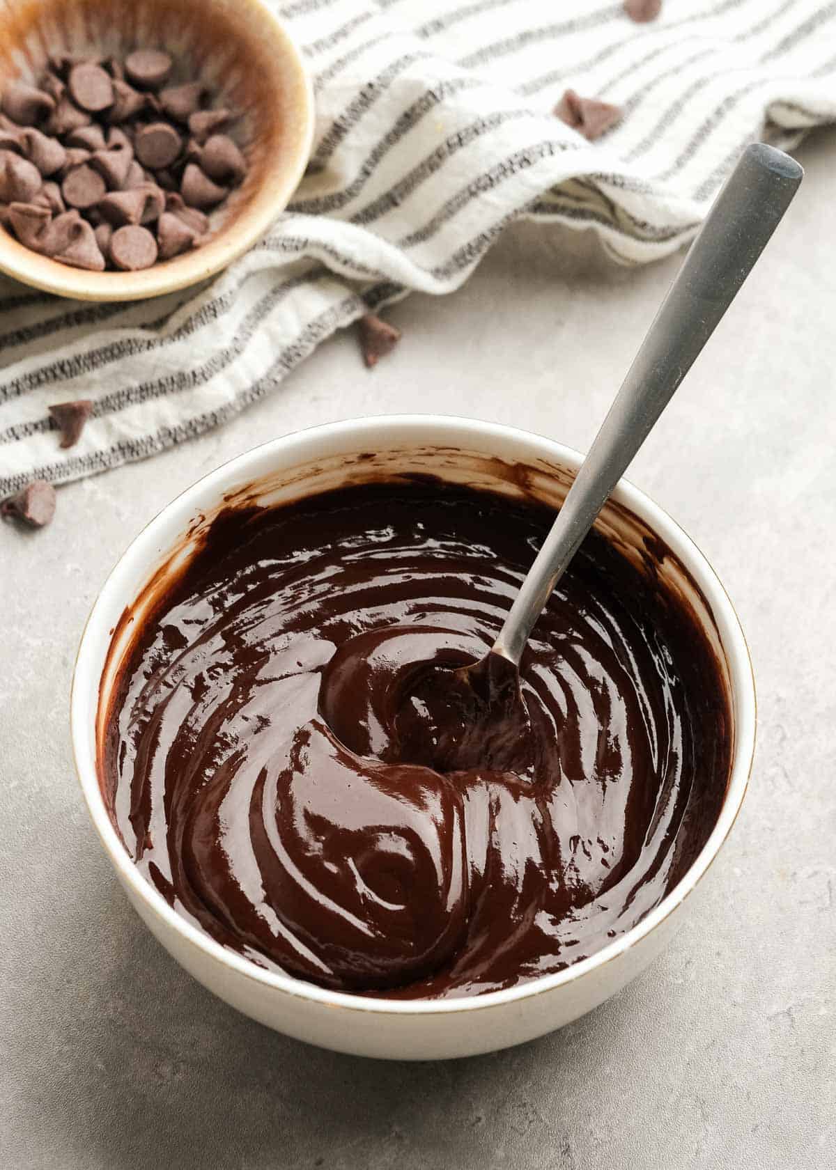 cake topping after being mixed in white mixing bowl