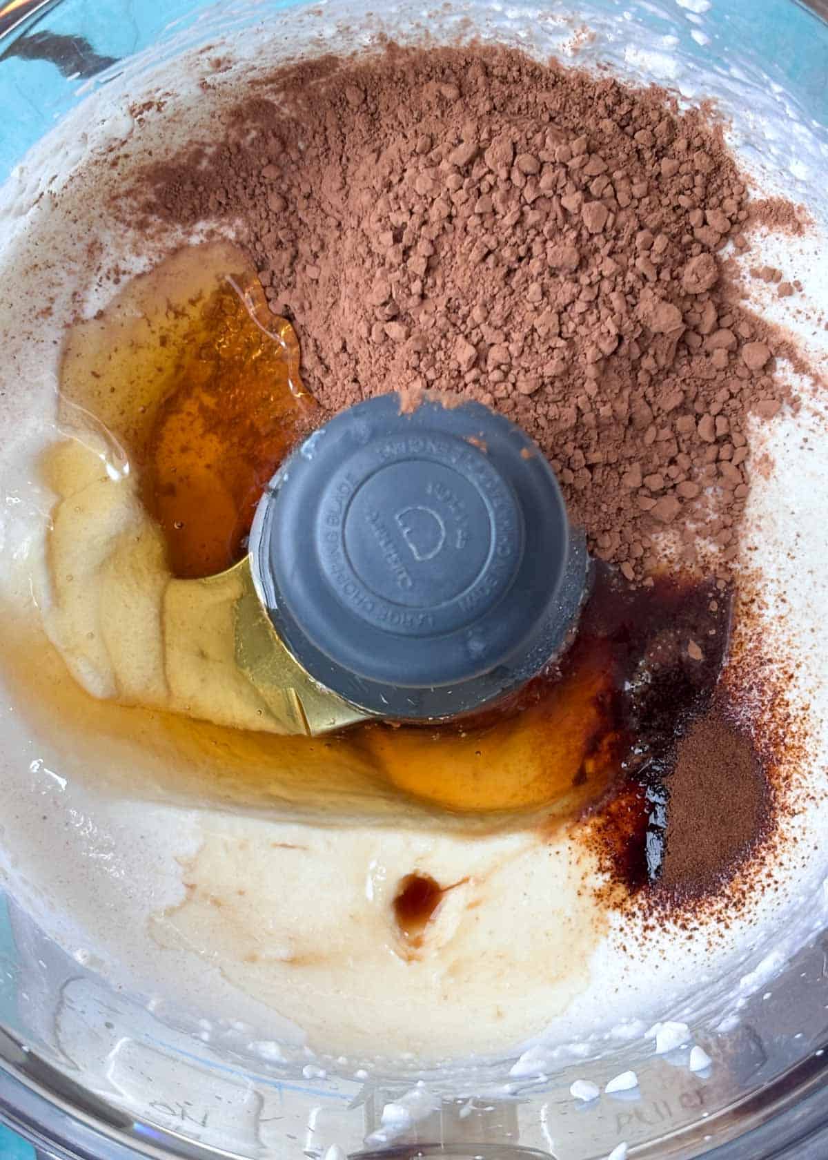 cottage cheese mousse ingredients in blender