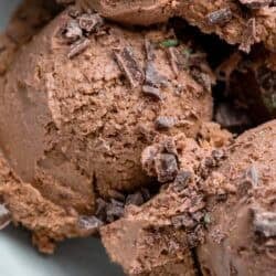close up image of cottage cheese ice cream in bowl